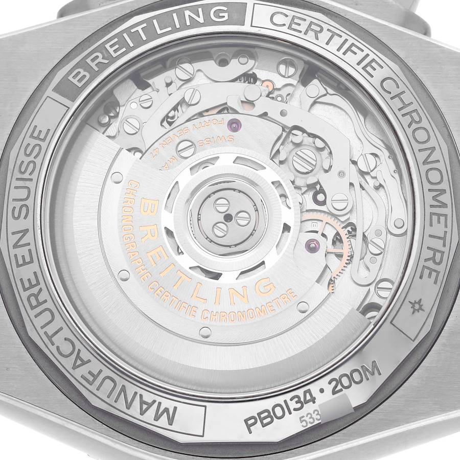 Orologio replica da uomo: Breitling Chronomat B01, quadrante blu ghiaccio, acciaio, PB0134 — di alta qualità – Foto 5