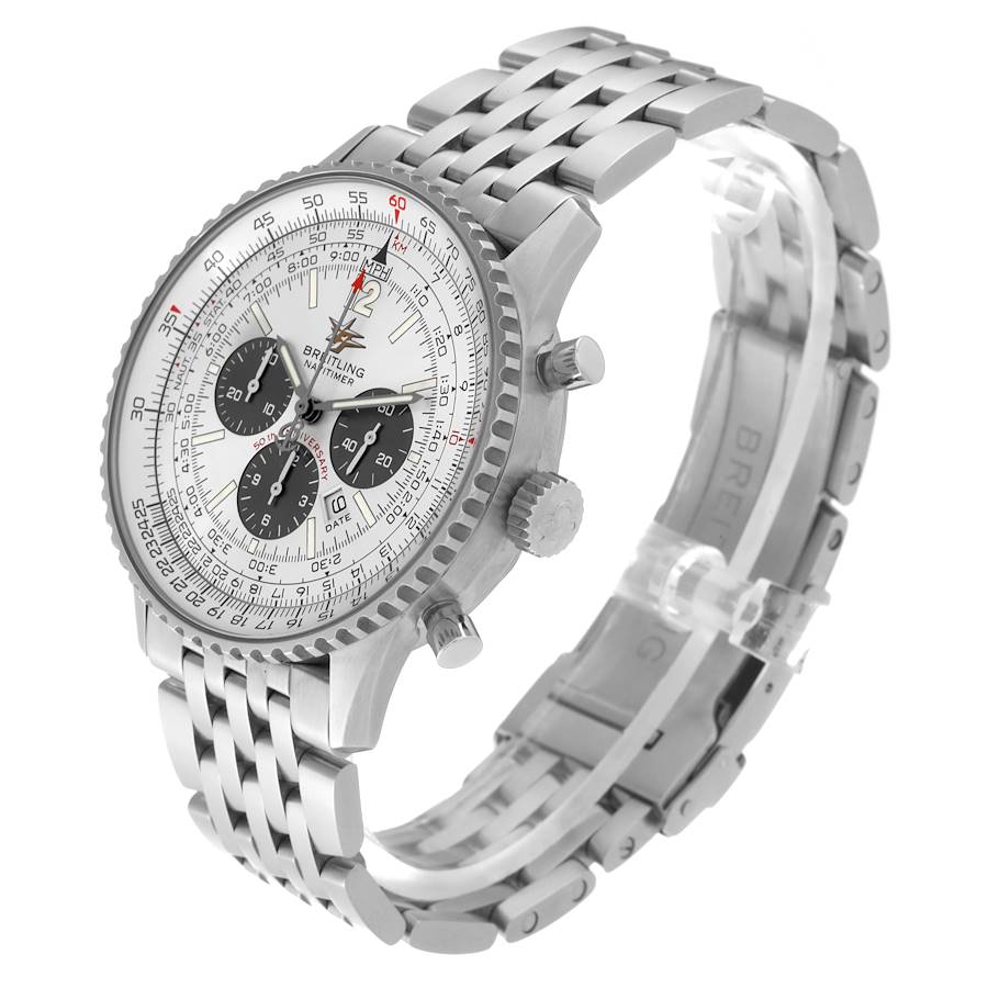 Orologio replica da uomo: Breitling Navitimer, 50° anniversario, quadrante argentato, A41322 — prestigioso – Foto 4
