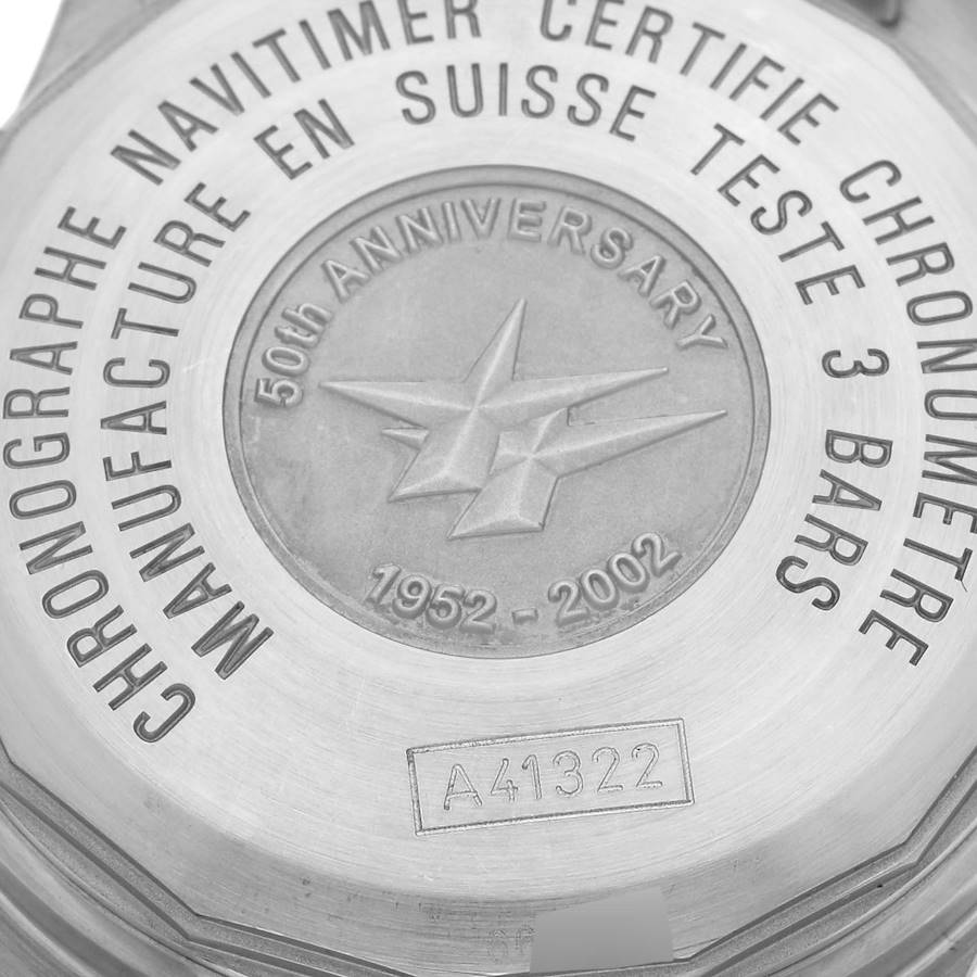 Orologio replica da uomo: Breitling Navitimer, 50° anniversario, quadrante argentato, A41322 — prestigioso – Foto 6
