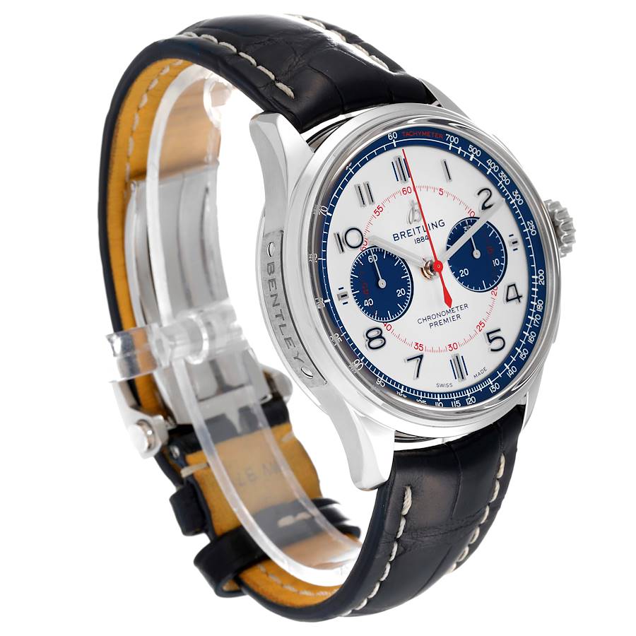 Orologio replica da uomo: Breitling Premier B01, cronografo, quadrante argentato, acciaio, AB0118 — di pregio – Foto 3