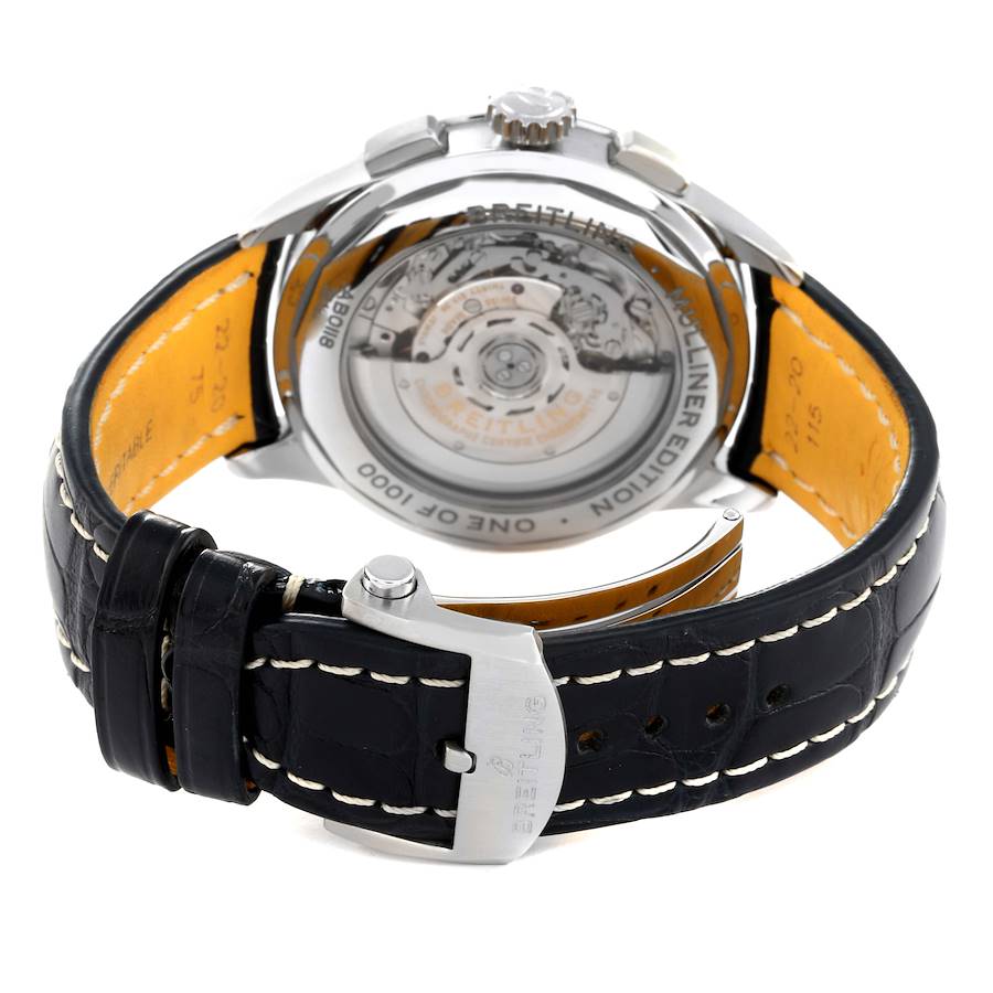 Orologio replica da uomo: Breitling Premier B01, cronografo, quadrante argentato, acciaio, AB0118 — di pregio – Foto 7
