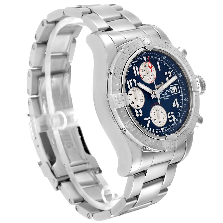 Orologio replica da uomo: Breitling Avenger II, quadrante blu, acciaio, A13381 — bello – Foto 3