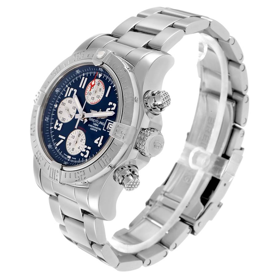 Orologio replica da uomo: Breitling Avenger II, quadrante blu, acciaio, A13381 — bello – Foto 4