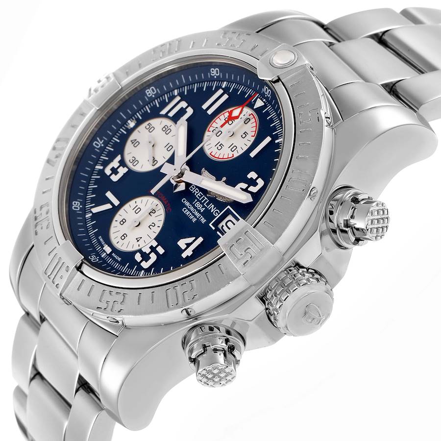 Orologio replica da uomo: Breitling Avenger II, quadrante blu, acciaio, A13381 — bello – Foto 5