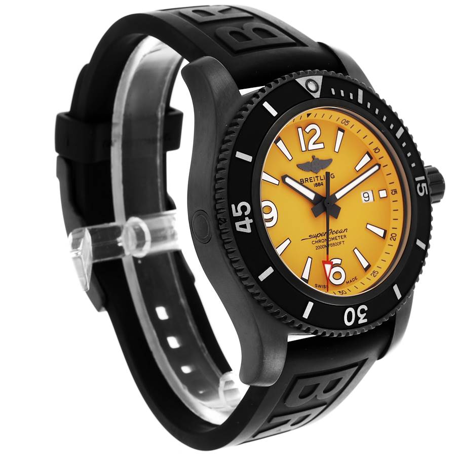 Orologio replica da uomo: Breitling Superocean 46, giallo, quadrante, DLC, acciaio, M17368 — a basso costo – Foto 3