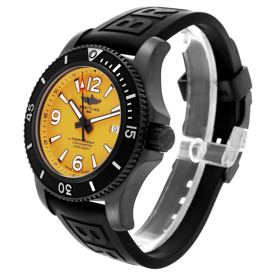 Orologio replica da uomo: Breitling Superocean 46, giallo, quadrante, DLC, acciaio, M17368 — a basso costo – Foto 4