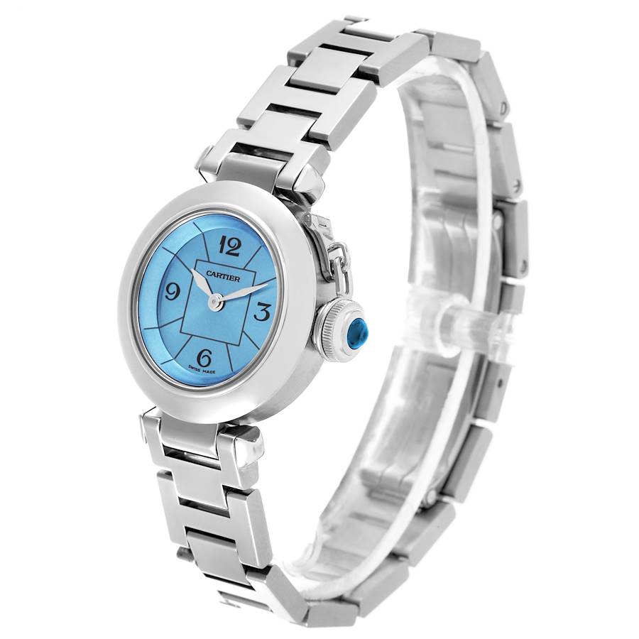 Orologio replica da donna: Cartier Miss Pasha, 1° anniversario, quadrante blu, acciaio, W3140024 — ad alte prestazioni – Foto 4