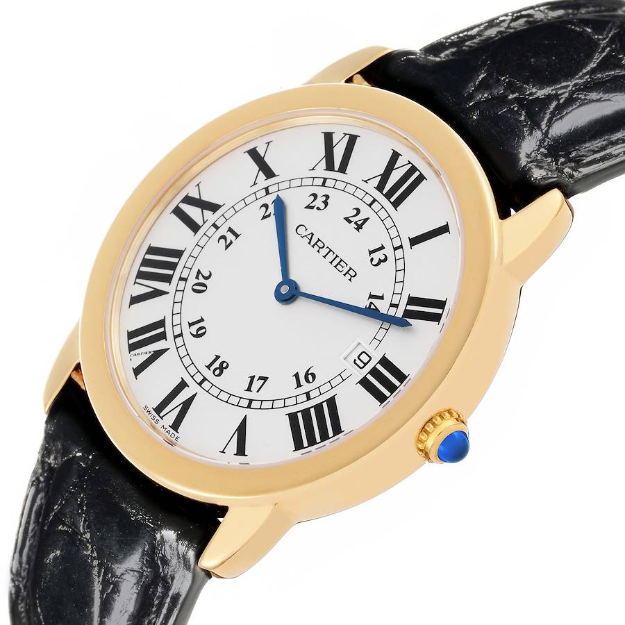 Orologio replica da uomo: Cartier Ronde Solo 36 mm, misura grande, oro giallo, acciaio, W6700455 — per ogni budget – Foto 4