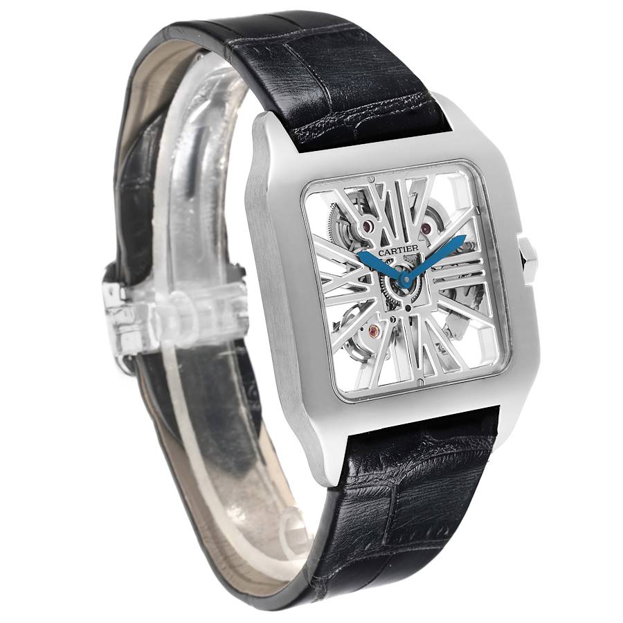 Orologio replica: Cartier Santos Dumont, quadrante scheletrato, oro bianco, W2020033 — iconico – Foto 3
