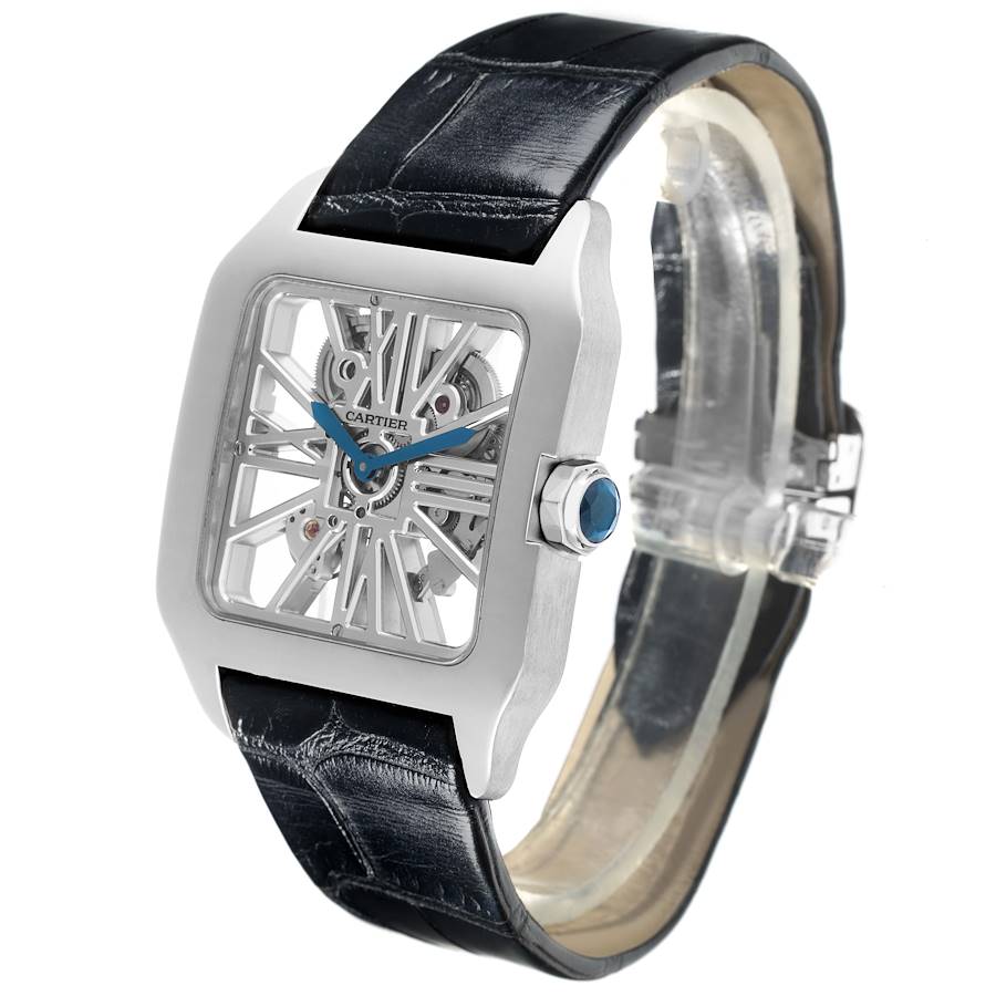 Orologio replica: Cartier Santos Dumont, quadrante scheletrato, oro bianco, W2020033 — iconico – Foto 4