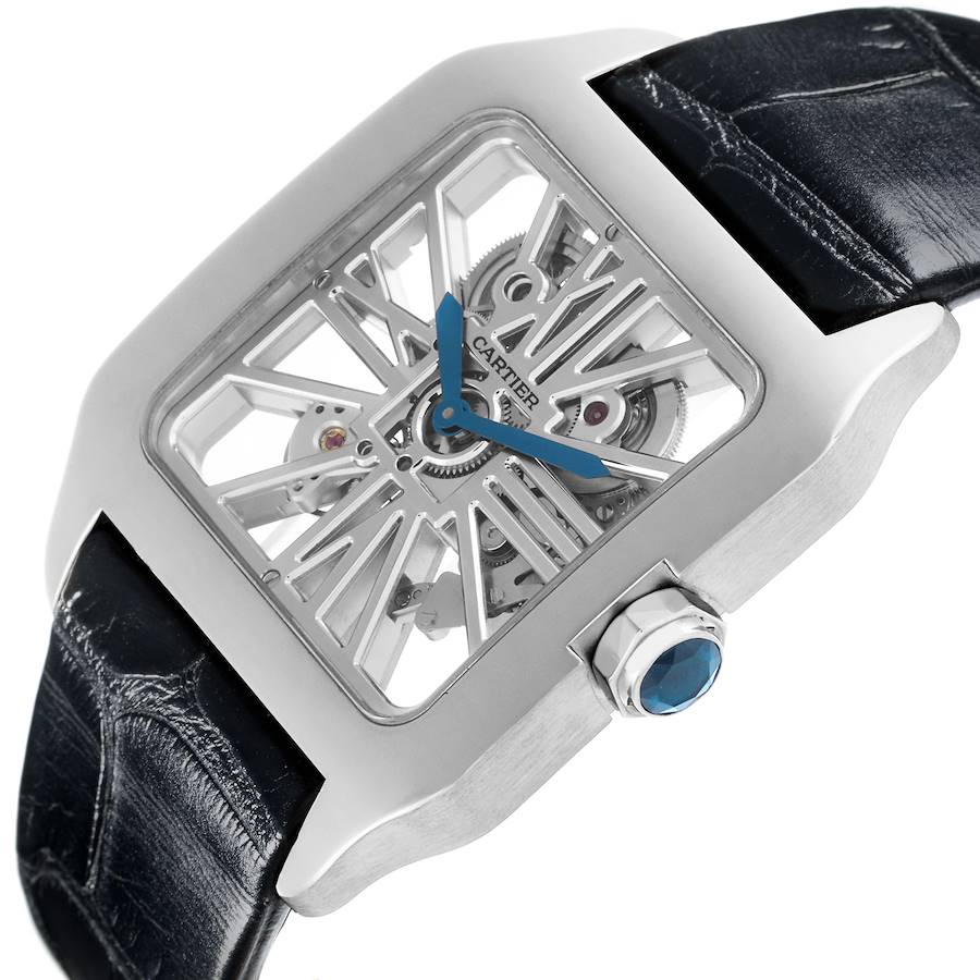 Orologio replica: Cartier Santos Dumont, quadrante scheletrato, oro bianco, W2020033 — iconico – Foto 5