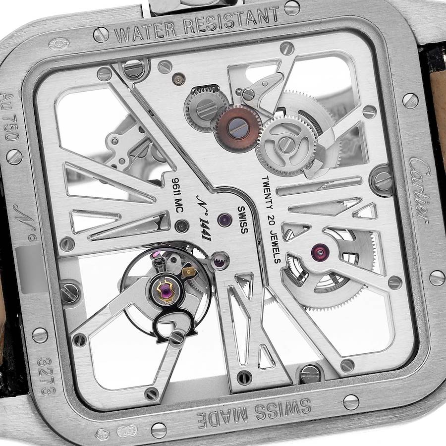 Orologio replica: Cartier Santos Dumont, quadrante scheletrato, oro bianco, W2020033 — iconico – Foto 6
