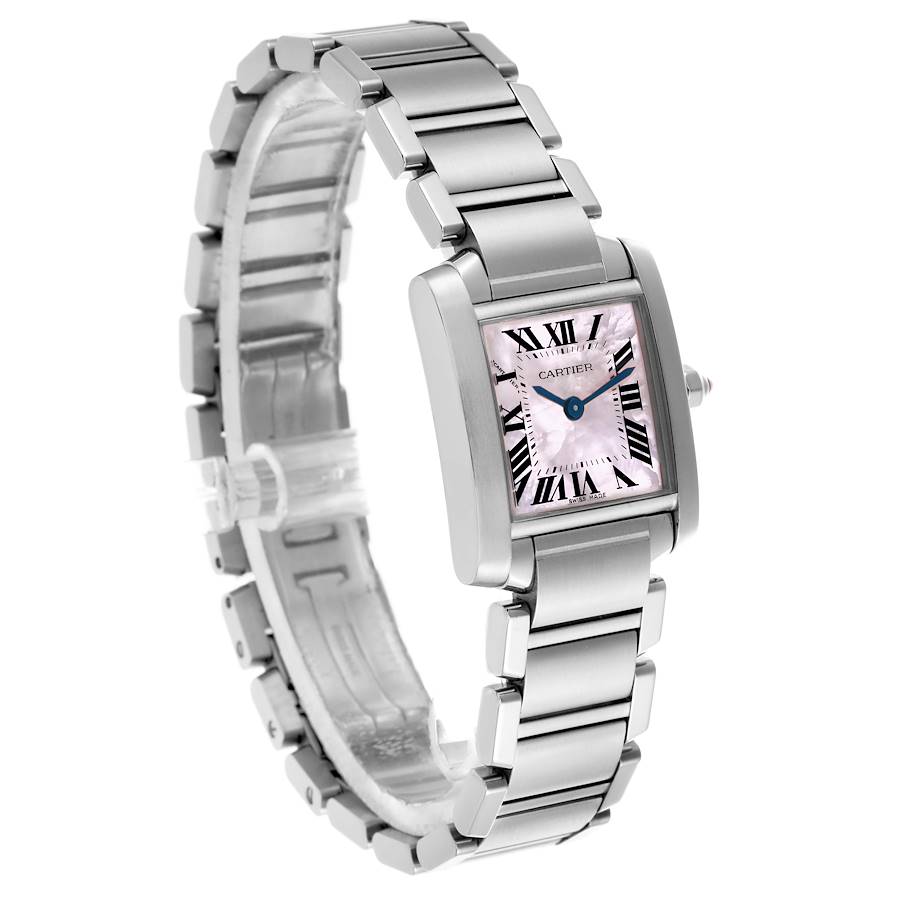 Orologio replica da donna: Cartier Tank Francaise, quadrante in madreperla, acciaio, W51028Q3 — attraente – Foto 3