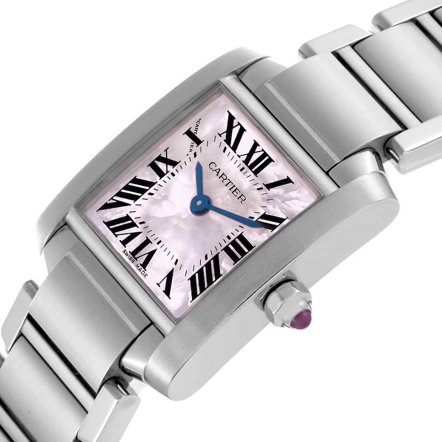 Orologio replica da donna: Cartier Tank Francaise, quadrante in madreperla, acciaio, W51028Q3 — attraente – Foto 5