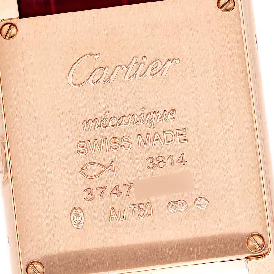 Orologio replica da donna: Cartier Tank Louis, oro rosa, diamanti, WJTA0010 — discreto – Foto 5