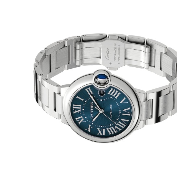 Orologio replica da uomo: Cartier Ballon Bleu de Cartier, automatico, blu, acciaio inossidabile — preciso – Foto 6
