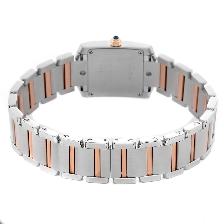 Orologio replica da donna: Cartier Tank Francaise, acciaio e oro rosa, quadrante in madreperla, W51027Q4 — di nuova generazione – Foto 7
