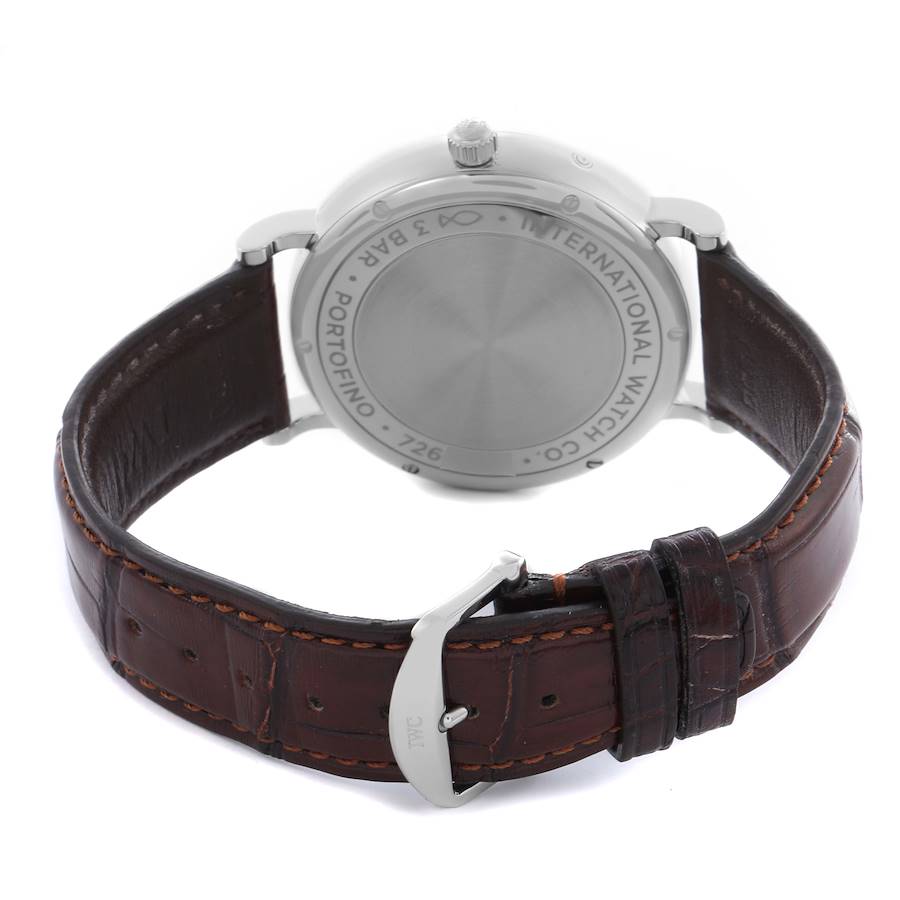 Orologio replica da uomo: IWC Portofino, fasi lunari, quadrante argentato, acciaio, IW459401 — economico – Foto 7