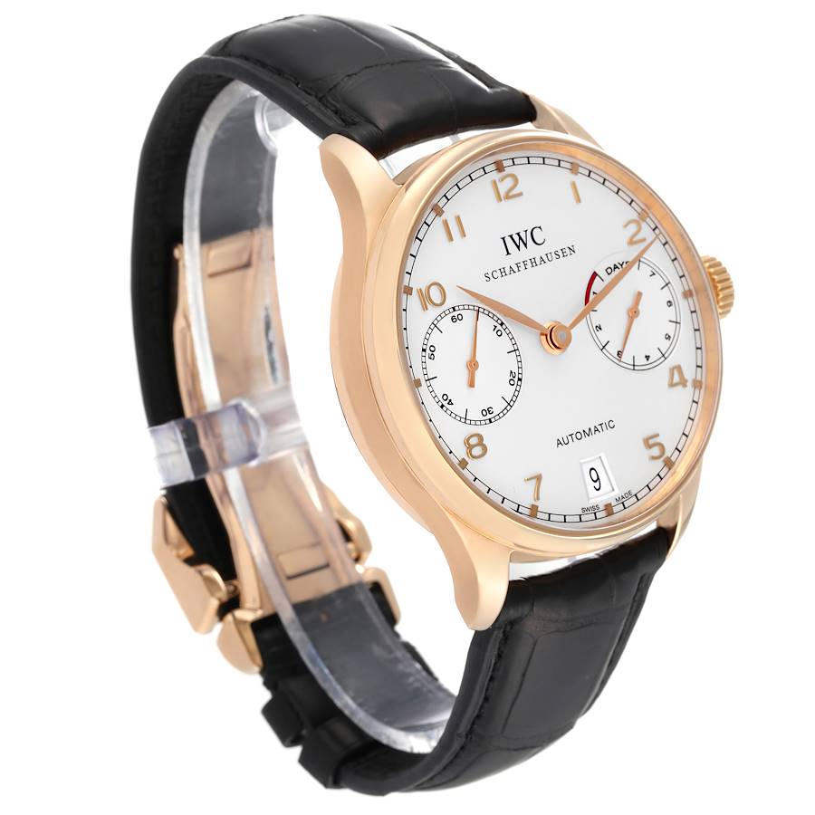 Orologio replica da uomo: IWC Portugieser, automatico, oro rosa, quadrante argentato, IW500701 — raro – Foto 3
