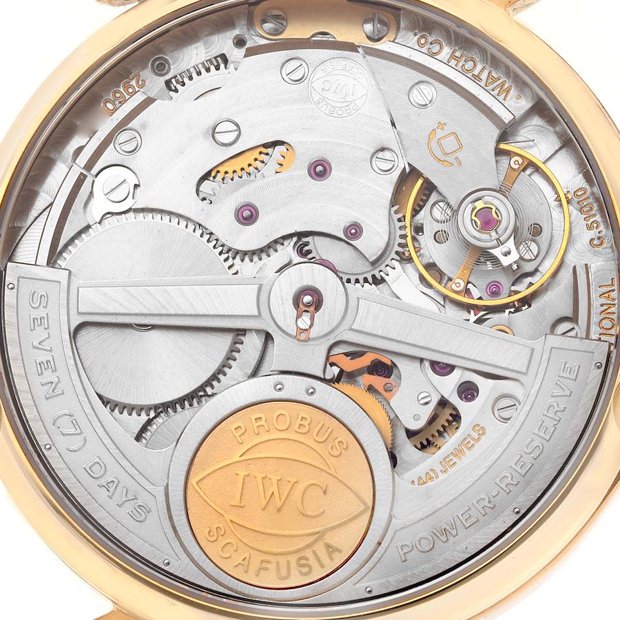 Orologio replica da uomo: IWC Portugieser, automatico, oro rosa, quadrante argentato, IW500701 — raro – Foto 6