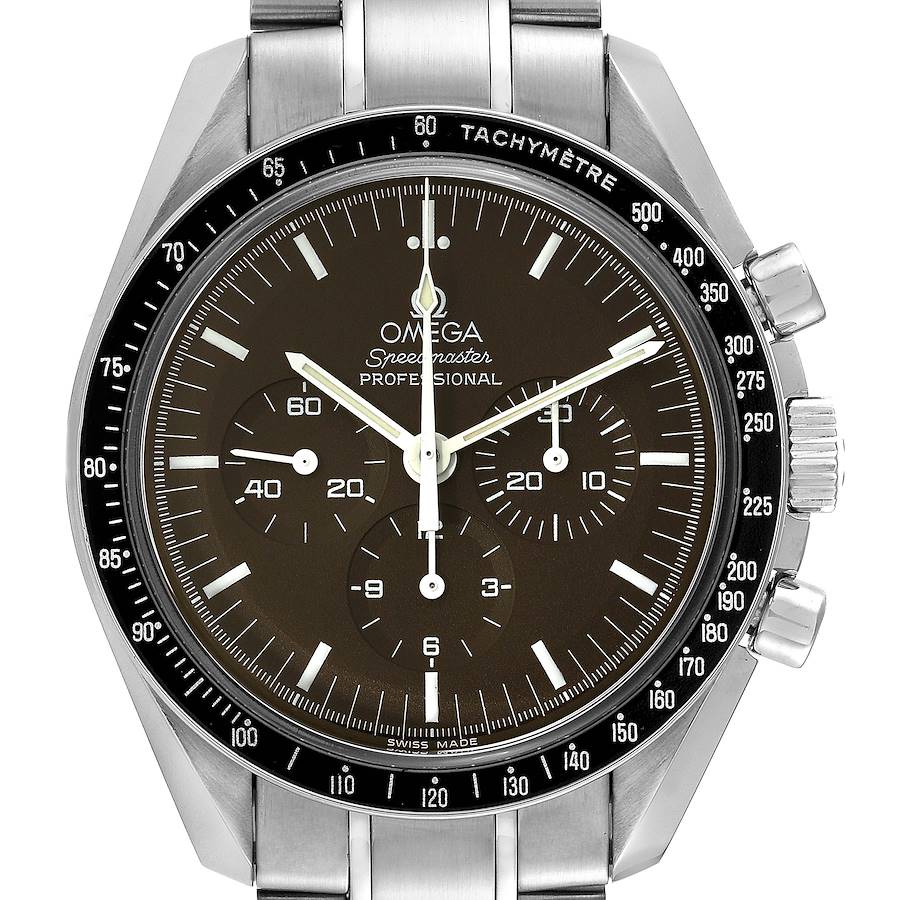 Orologio replica da uomo: Omega Speedmaster, quadrante marrone, acciaio, Moon 311.30.42.30.13.001 — personalizzato – Foto 1
