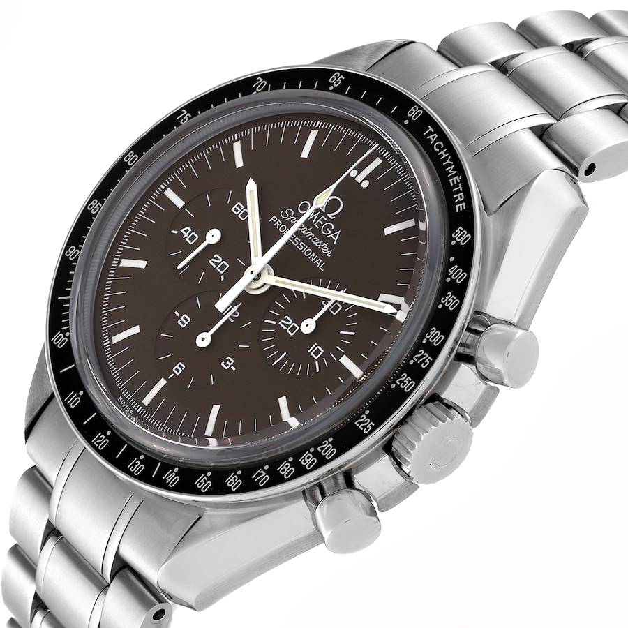 Orologio replica da uomo: Omega Speedmaster, quadrante marrone, acciaio, Moon 311.30.42.30.13.001 — personalizzato – Foto 5