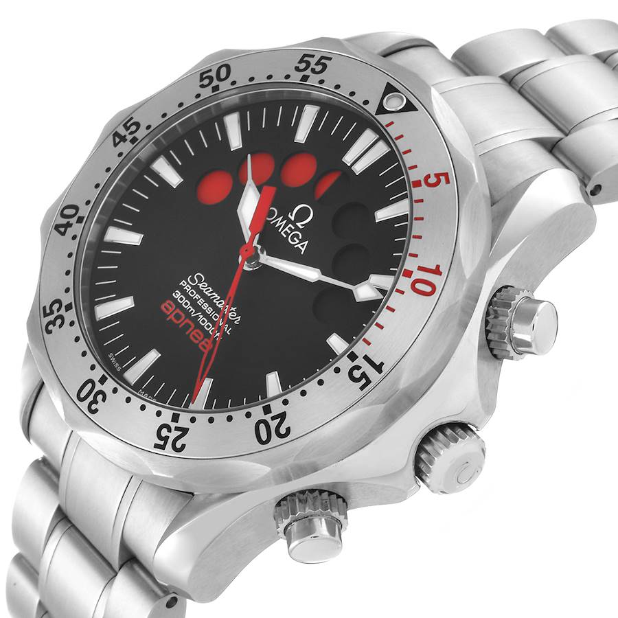 Orologio replica da uomo: Omega Seamaster Apnea Jacques Mayol, acciaio, 2595.50.00 — finemente realizzato – Foto 5