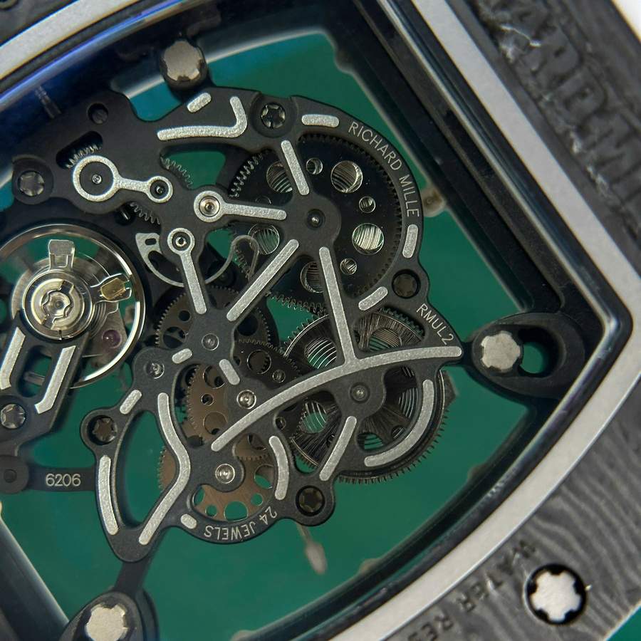 Orologio replica: Richard Mille RM 055 Bubba Watson, fibra di carbonio, bianco, 42.7 X 49,9 mm — attraente – Foto 7