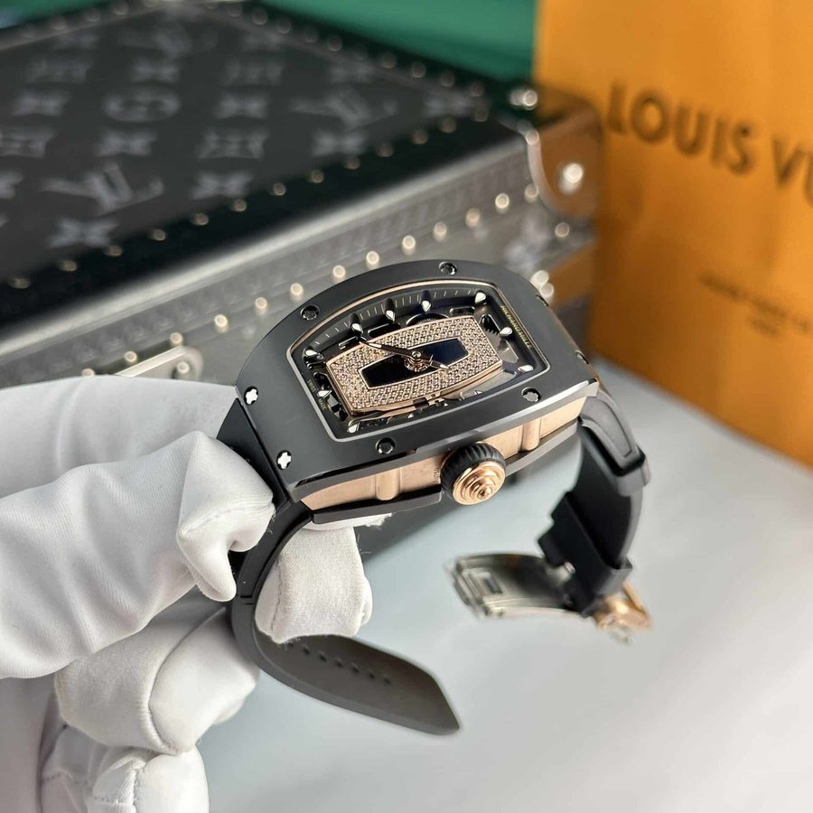 Orologio replica: Richard Mille RM 07-01, ceramica, oro rosa, Black Lip 45.32 X 32,3 mm — di prima scelta – Foto 3