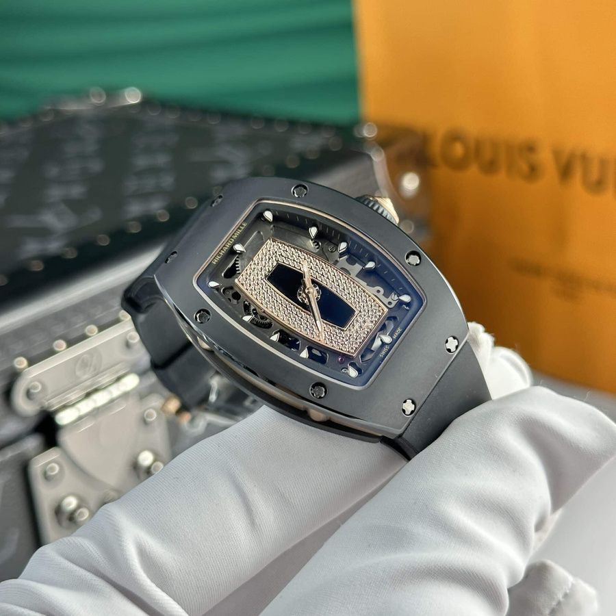 Orologio replica: Richard Mille RM 07-01, ceramica, oro rosa, Black Lip 45.32 X 32,3 mm — di prima scelta – Foto 4