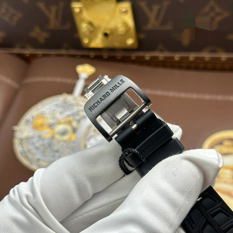 Orologio replica: Richard Mille RM 055 Bubba Watson, ceramica nera, Dubail, edizione, cinturino in gomma, ZF 42,7 mm — amatissimo – Foto 11