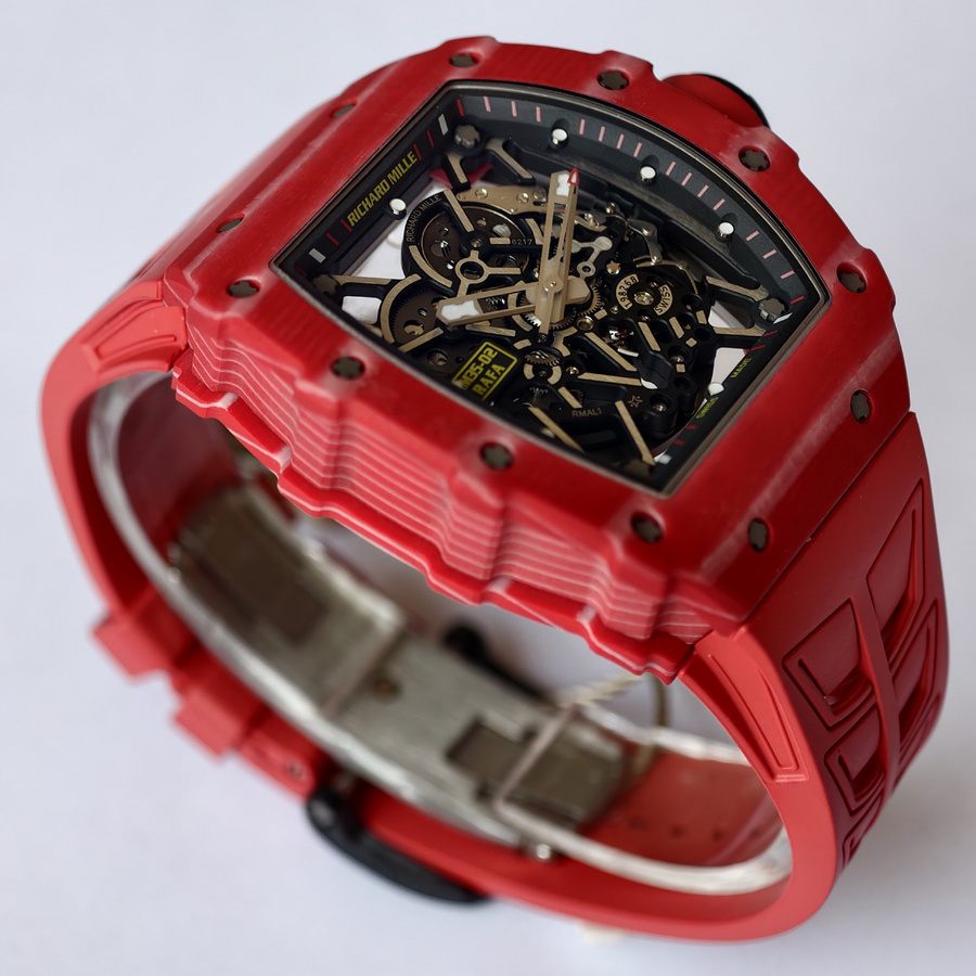 Orologio replica: Richard Mille RM 35-02, rosso, Quartz TPT Rafael Nadal, su misura, Umi, manifattura, 49,94 mm X 44,5 mm — durevole – Foto 3