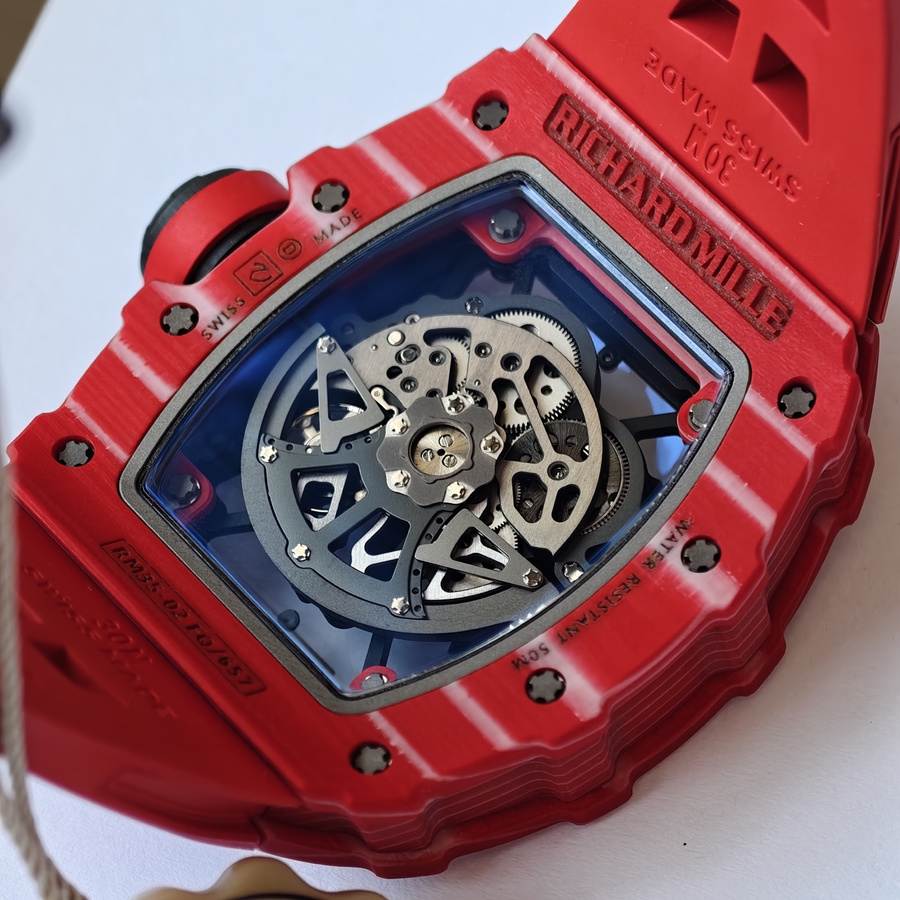 Orologio replica: Richard Mille RM 35-02, rosso, Quartz TPT Rafael Nadal, su misura, Umi, manifattura, 49,94 mm X 44,5 mm — durevole – Foto 8