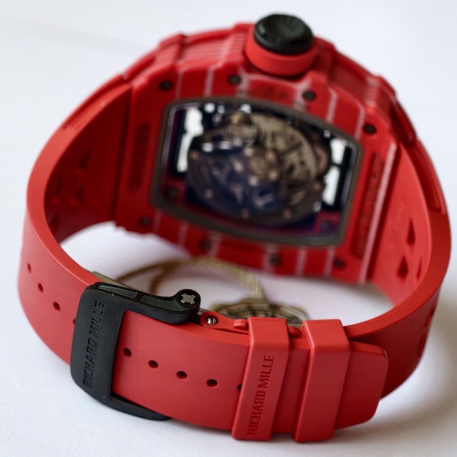 Orologio replica: Richard Mille RM 35-02, rosso, Quartz TPT Rafael Nadal, su misura, Umi, manifattura, 49,94 mm X 44,5 mm — durevole – Foto 9