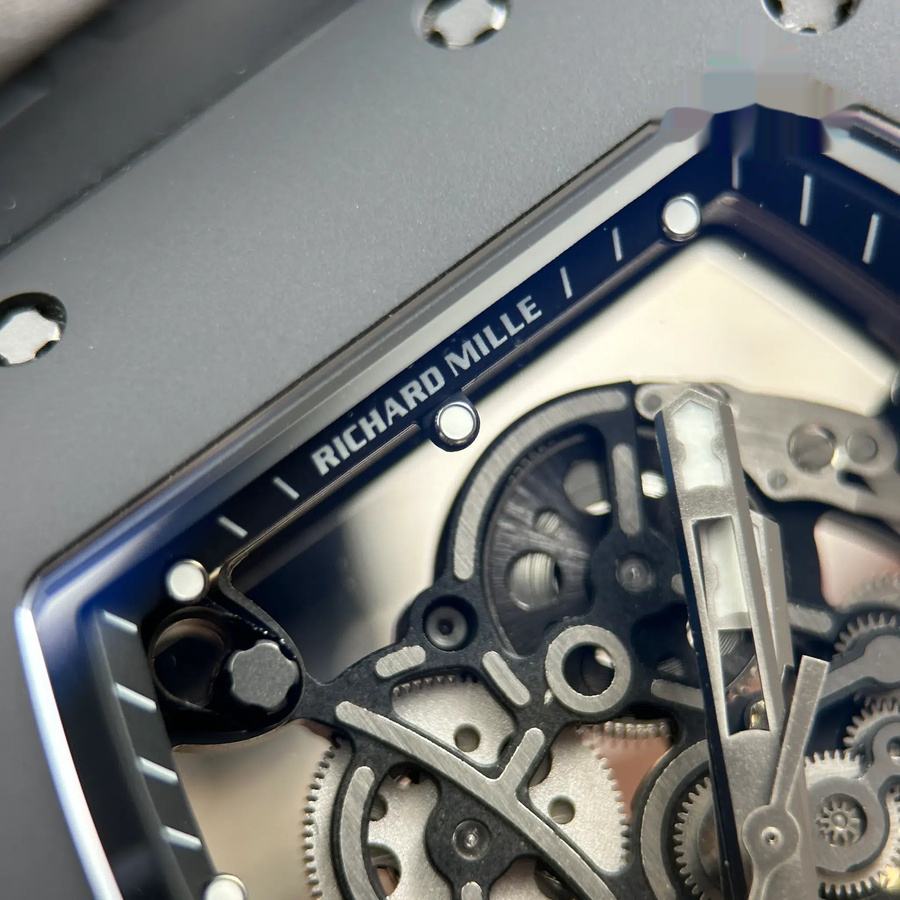 Orologio replica: Richard Mille RM 055 Bubba Watson, interamente nero, ceramica, cinturino in gomma, ZF 42,7 mm — spettacolare – Foto 6