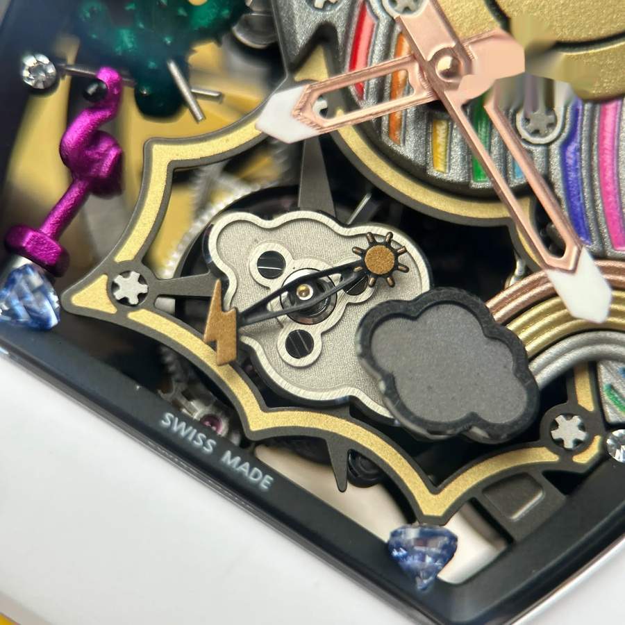 Orologio replica: Richard Mille RM 88, automatico, tourbillon, Smiley, ceramica bianca, 48.15 X 39,74 mm — eccellente – Foto 6