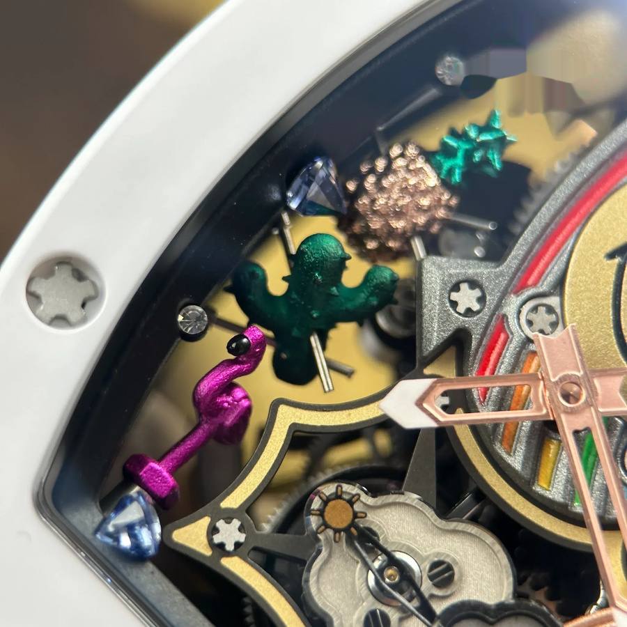 Orologio replica: Richard Mille RM 88, automatico, tourbillon, Smiley, ceramica bianca, 48.15 X 39,74 mm — eccellente – Foto 7
