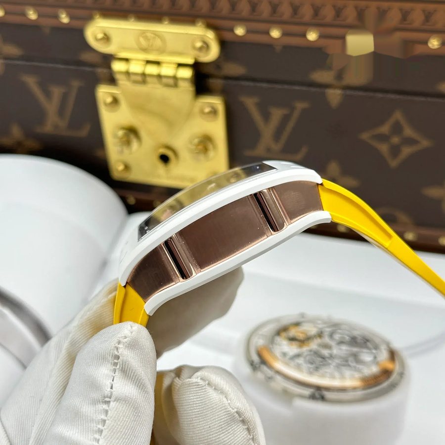Orologio replica: Richard Mille RM 88, automatico, tourbillon, Smiley, ceramica bianca, 48.15 X 39,74 mm — eccellente – Foto 8