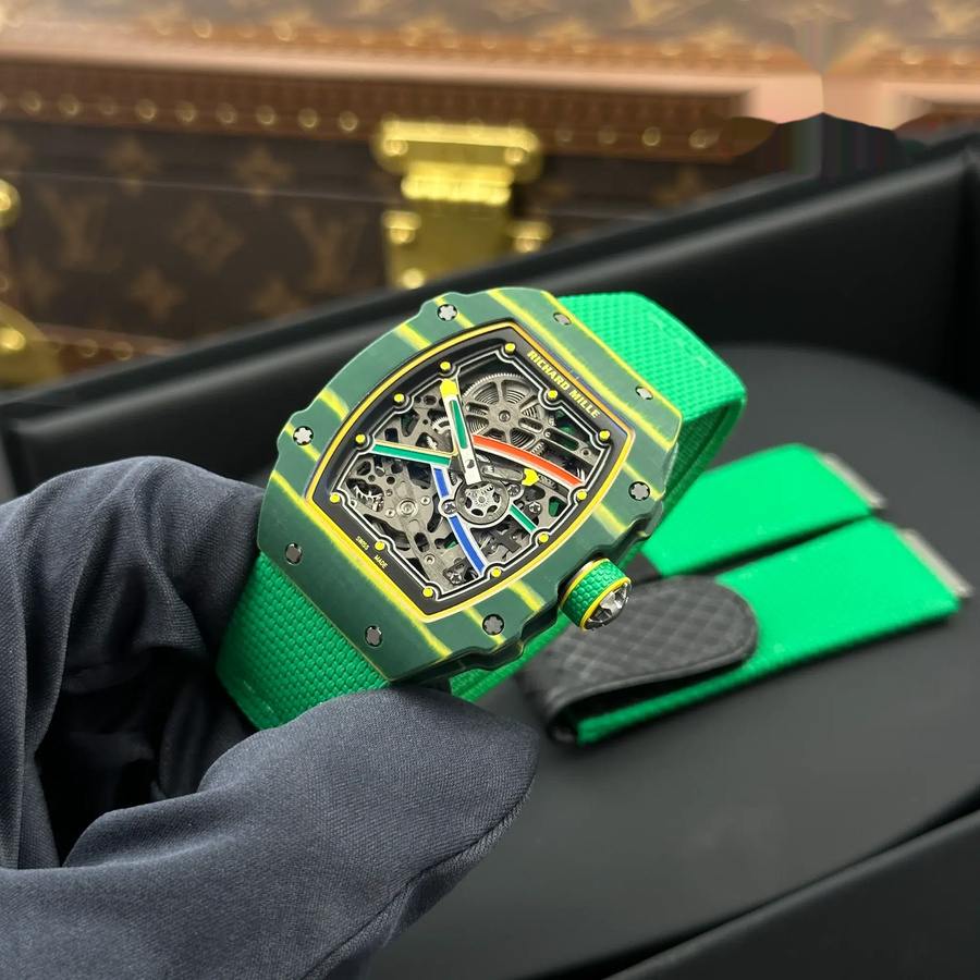 Orologio replica: Richard Mille RM 67-02 Wayde Van Niekerk, automatico, ultrapiatto, verde, Quartz TPT 47.52 X 38,7 mm — esclusivo – Foto 3