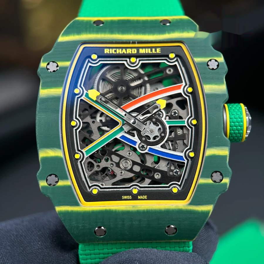 Orologio replica: Richard Mille RM 67-02 Wayde Van Niekerk, automatico, ultrapiatto, verde, Quartz TPT 47.52 X 38,7 mm — esclusivo – Foto 4