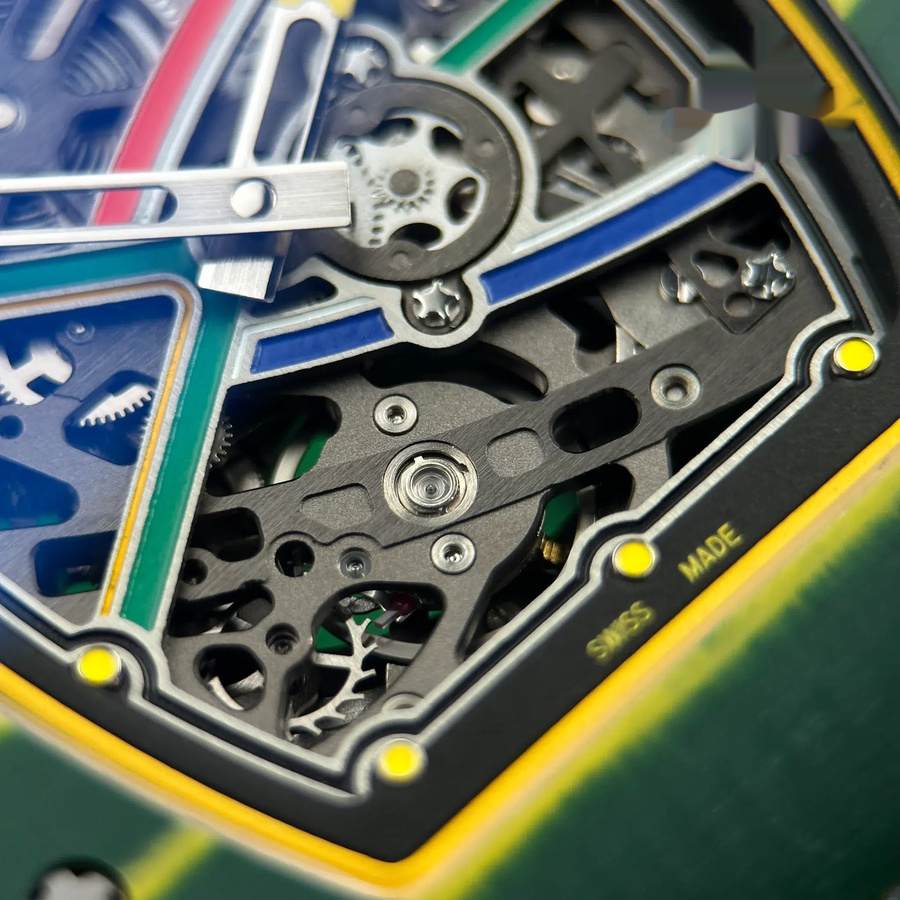 Orologio replica: Richard Mille RM 67-02 Wayde Van Niekerk, automatico, ultrapiatto, verde, Quartz TPT 47.52 X 38,7 mm — esclusivo – Foto 8