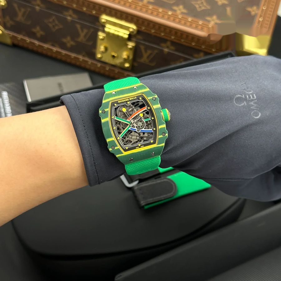Orologio replica: Richard Mille RM 67-02 Wayde Van Niekerk, automatico, ultrapiatto, verde, Quartz TPT 47.52 X 38,7 mm — esclusivo – Foto 14