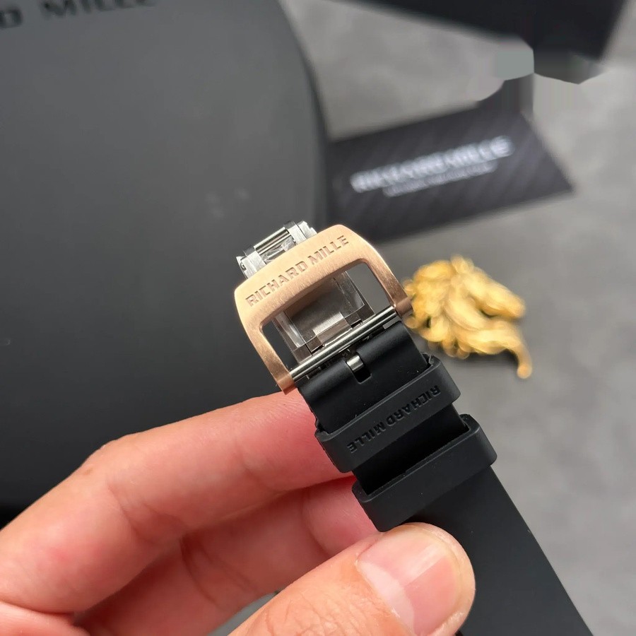 Orologio replica: Richard Mille RM 67-01, oro rosa, automatico, ultrapiatto, cinturino in gomma, 38,7 mm X 47,5 mm — raffinato – Foto 13