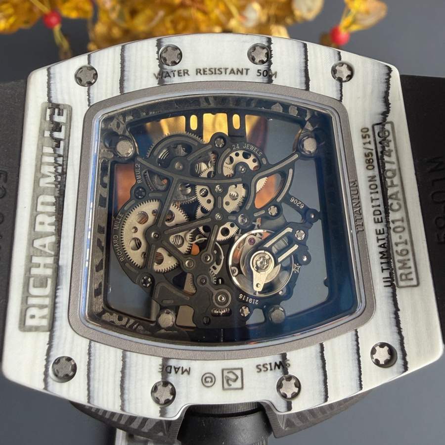 Orologio replica: Richard Mille RM 61-01 Yohan Blake Ultimate, edizione, movimento Vaucher, 42,7 mm X 50,23 mm — che cattura lo sguardo – Foto 9