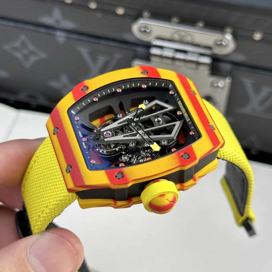 Orologio replica: Richard Mille RM 27-03 Rafael Nadal, tourbillon, Carbon TPT 40,3 mm — celebre – Foto 4