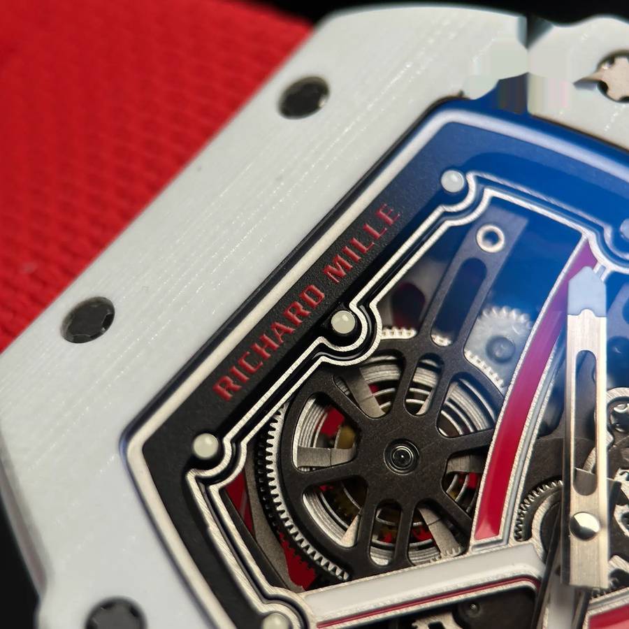Orologio replica: Richard Mille RM 67-02 Charles Leclerc Monaco, rosso, bianco, Quartz TPT 38.7 X 47,52 mm — alla moda – Foto 6
