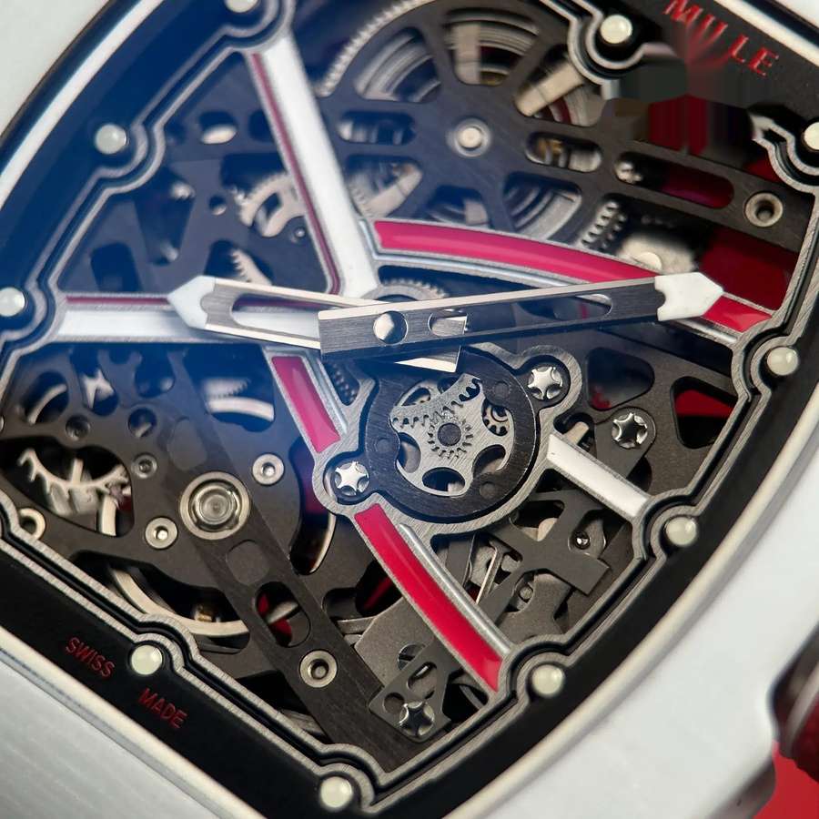 Orologio replica: Richard Mille RM 67-02 Charles Leclerc Monaco, rosso, bianco, Quartz TPT 38.7 X 47,52 mm — alla moda – Foto 7