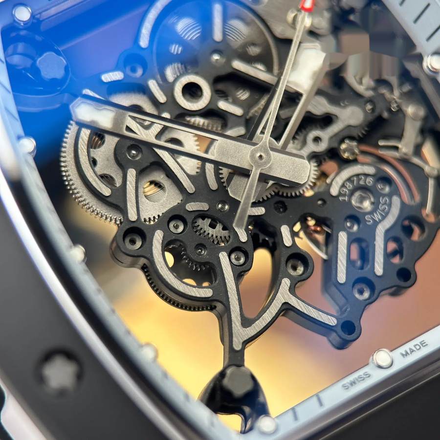 Orologio replica: Richard Mille RM 055 Bubba Watson, ceramica nera, Asia, Exclusive 50, pezzi, cinturino in gomma, ZF 42,7 mm — molto richiesto – Foto 7