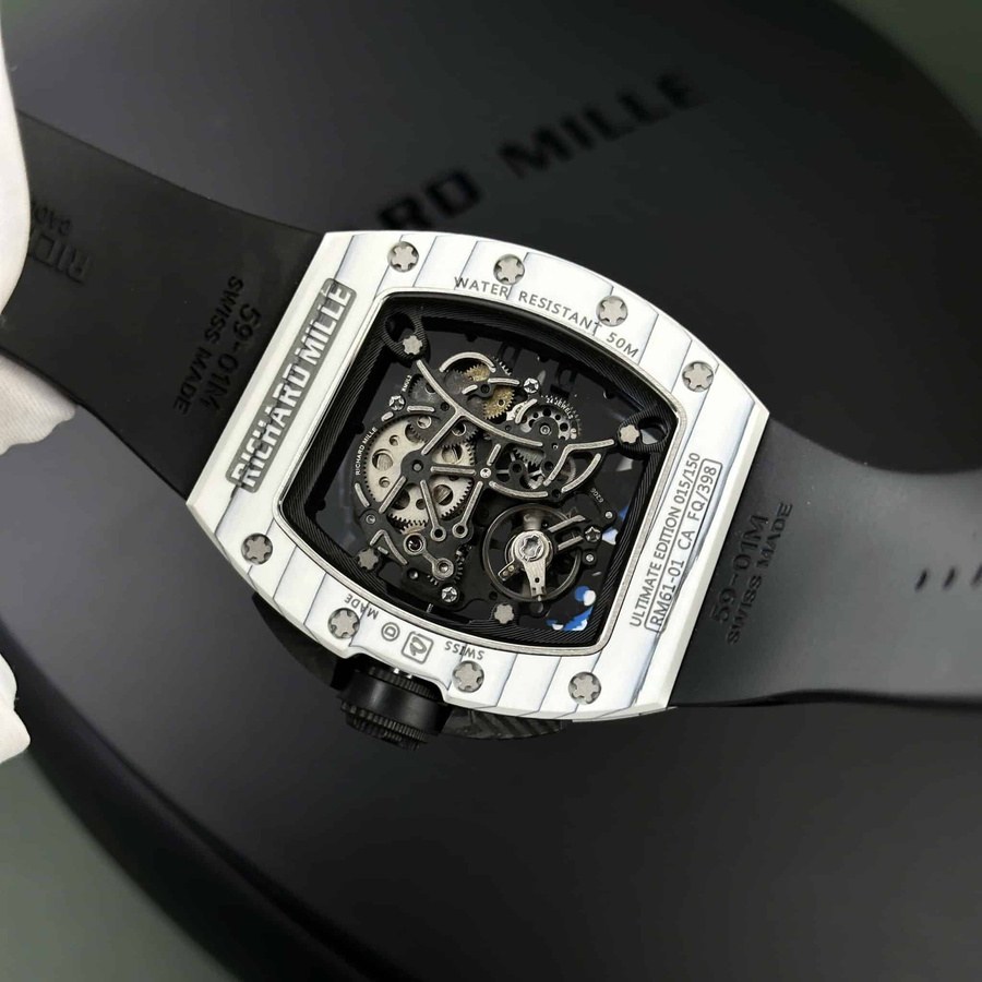 Orologio replica: Richard Mille RM 61-01 Yohan Blake, carbonio, 42.7 X 50,2 mm — glamour – Foto 7