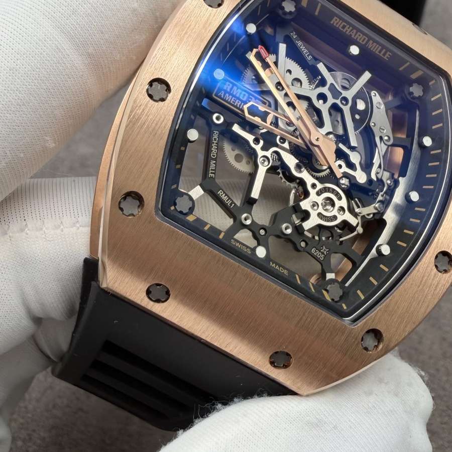 Orologio replica: Richard Mille RM 035, su misura, 18K, massiccio, oro, movimento Vaucher, 39,7 mm X 48 mm — di alta gamma – Foto 6